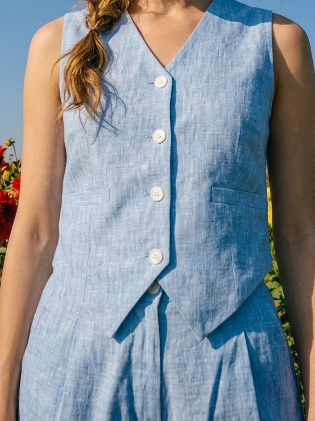 Wildberry Cotton Waistcoat
