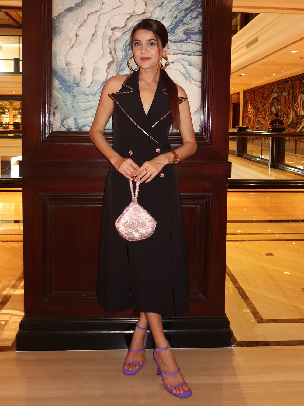 Festive Halter Dress