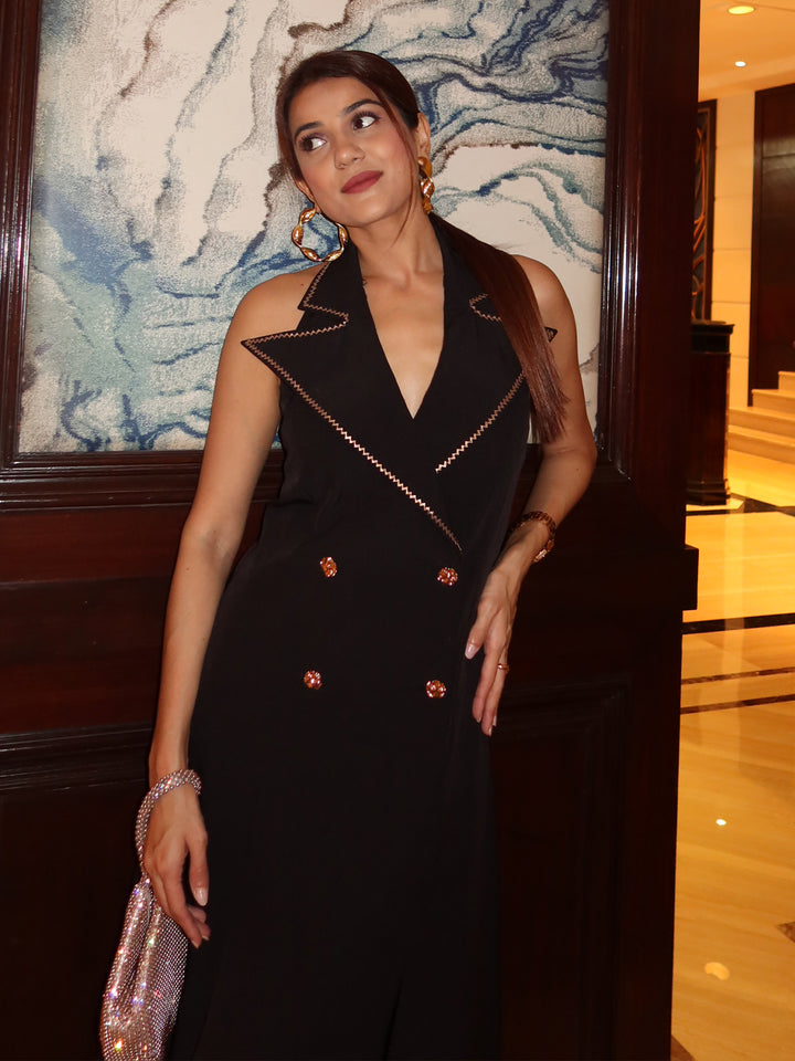 Vegas Festive Halter Dress