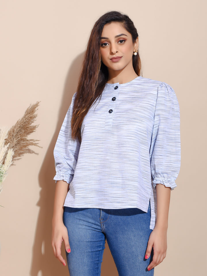 Stripe Linen Gerald Top