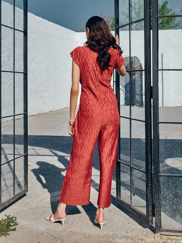 Venchi Textured Jumpsuit 3