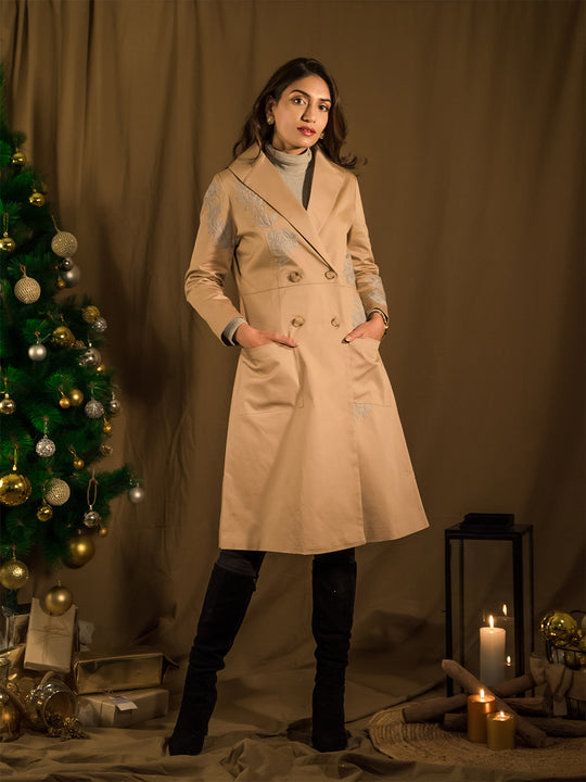 Regent Embroidered Trench Coat