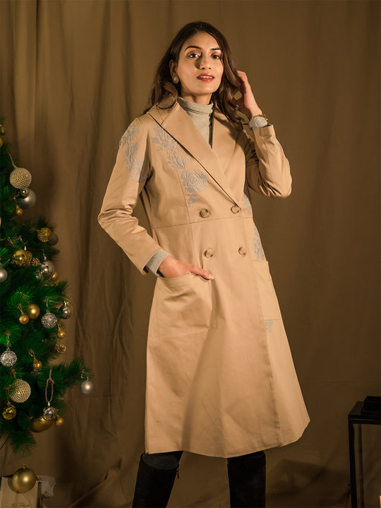 Regent Embroidered Trench Coat 3