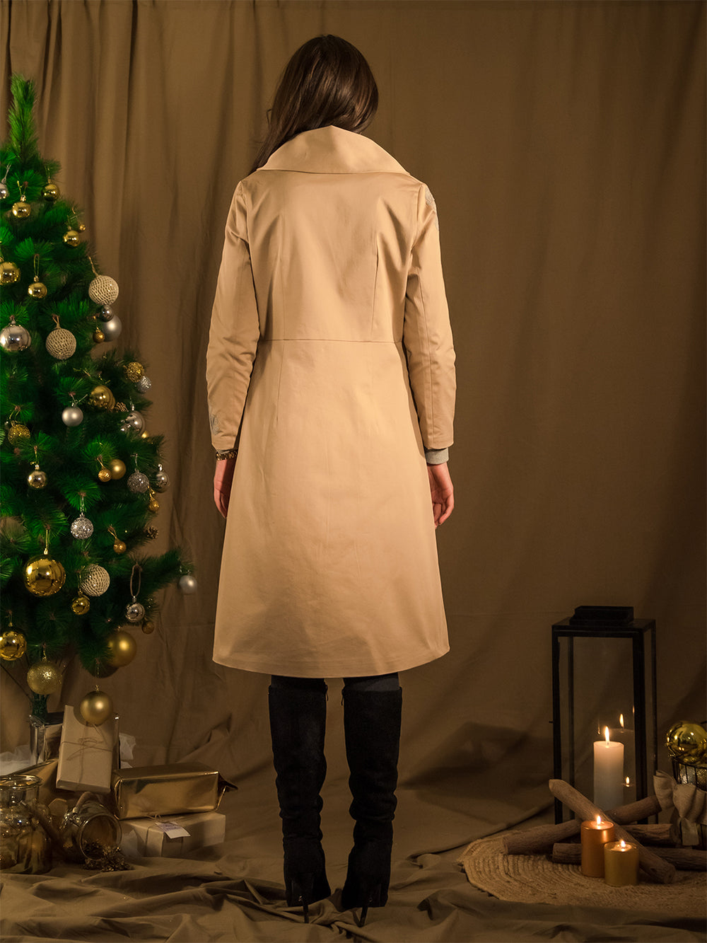 Regent Embroidered Trench Coat 5