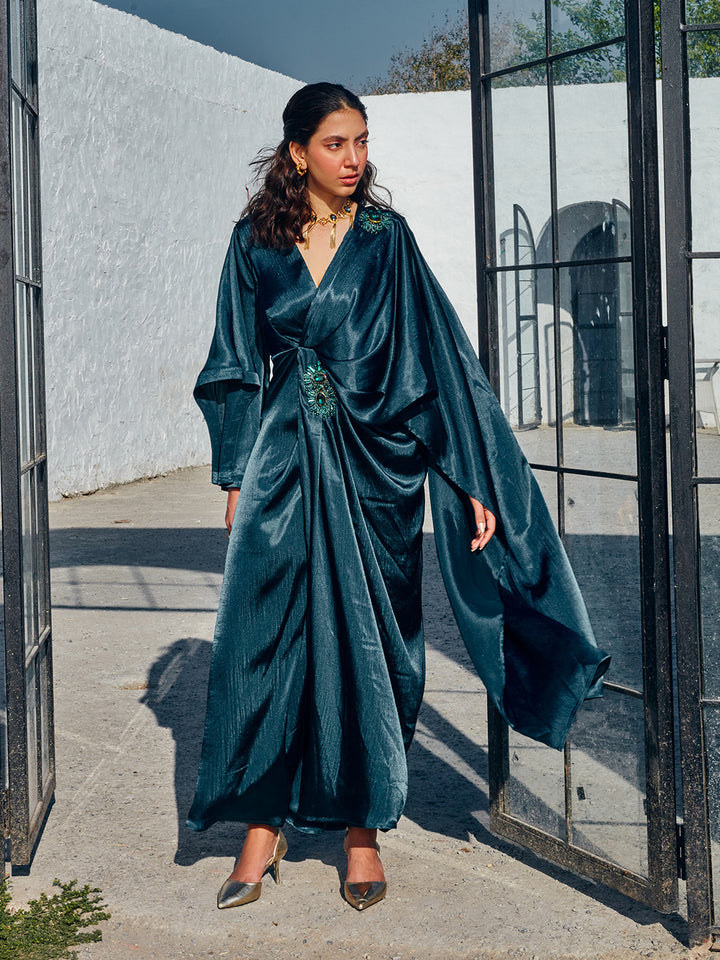 JADE DRAPE GOWN 1