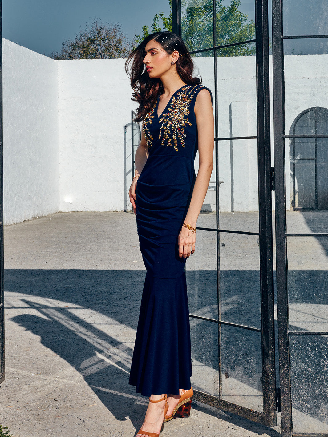 Blue Palais Gown 3