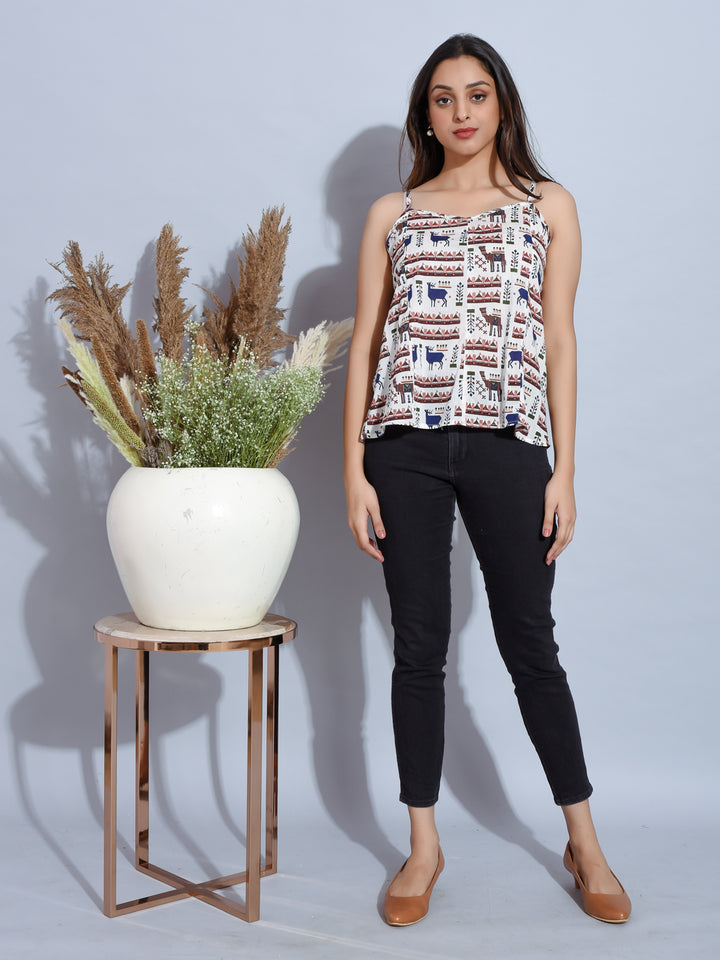 Strappy top with print 2