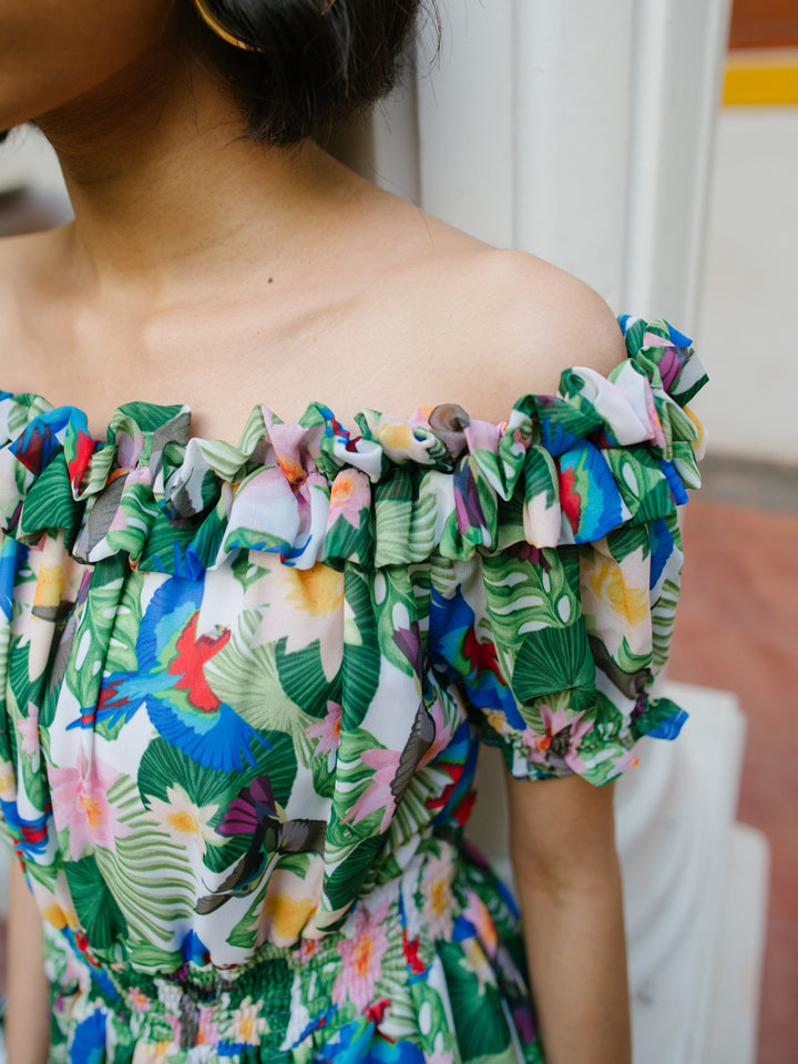 Lovebird Tropical Summer Dress 4